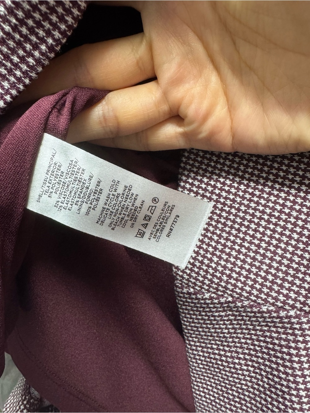 NWT Ann Taylor Houndstooth Short Sleeve Flare Dress - Picture 4 of 4